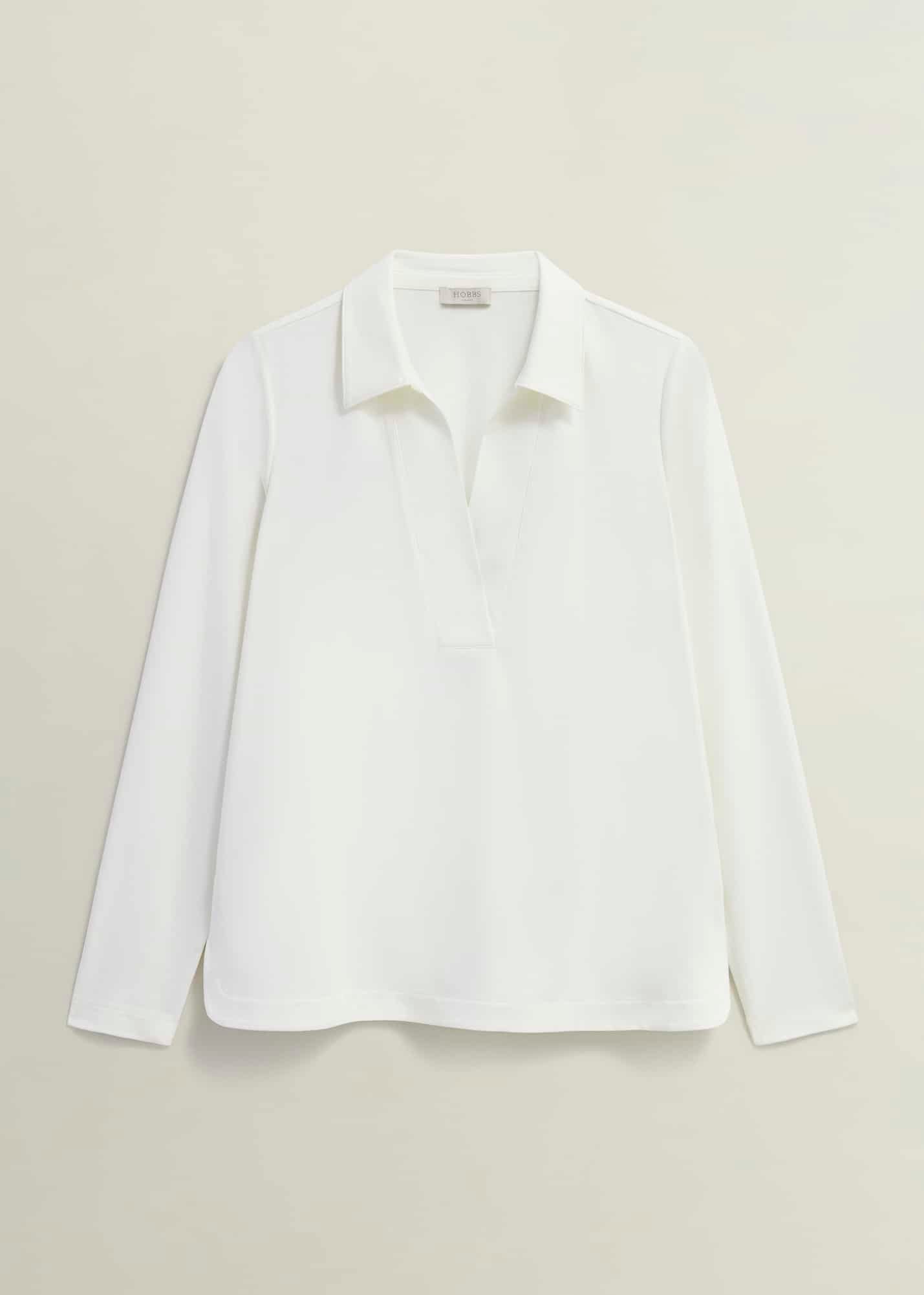 Gwen Jersey Blouse 0224/2003/1185l00 Hobbs-Ivory