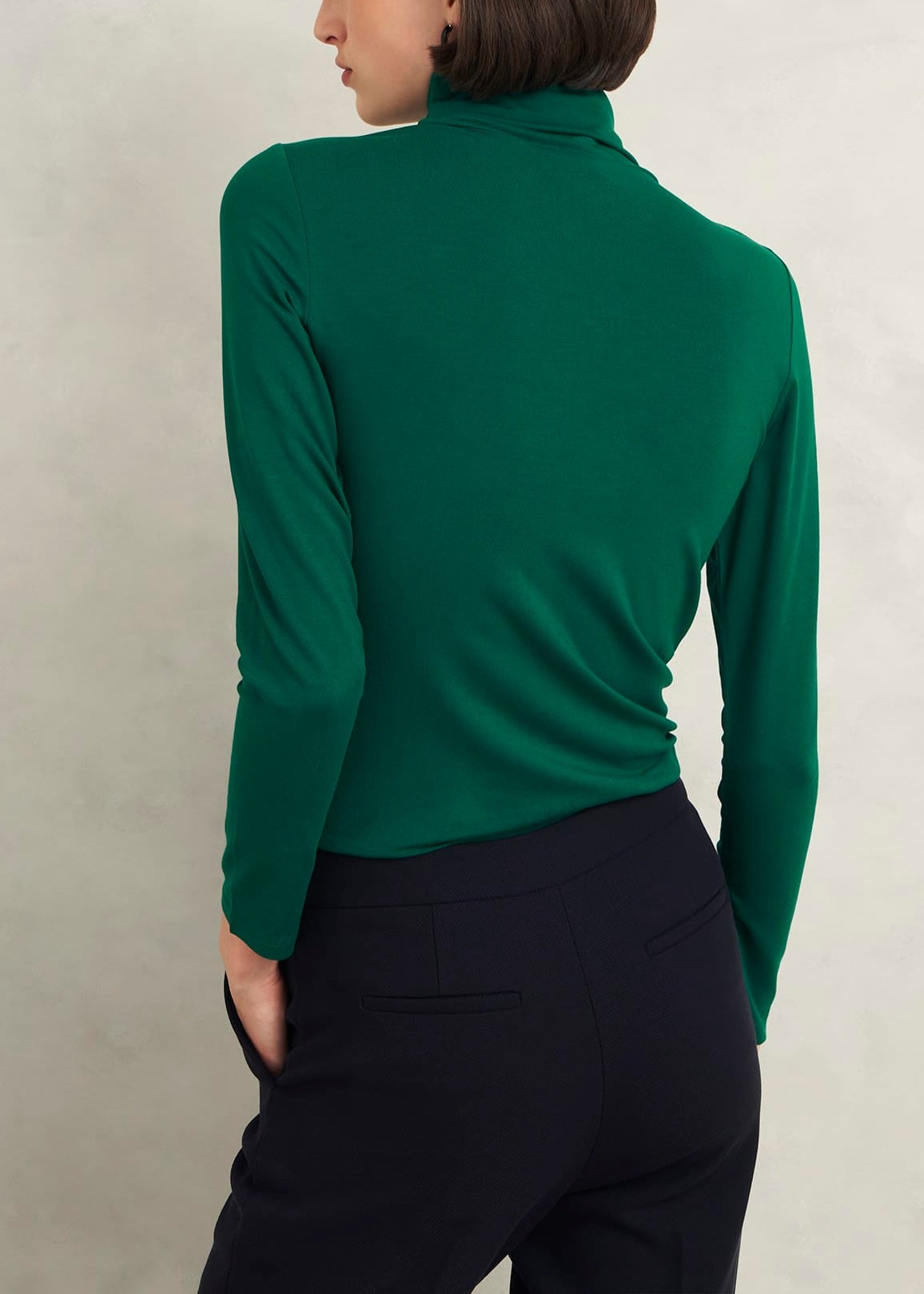 Mischa Roll Neck Top 0224/2070/3669l00 Agate-Green