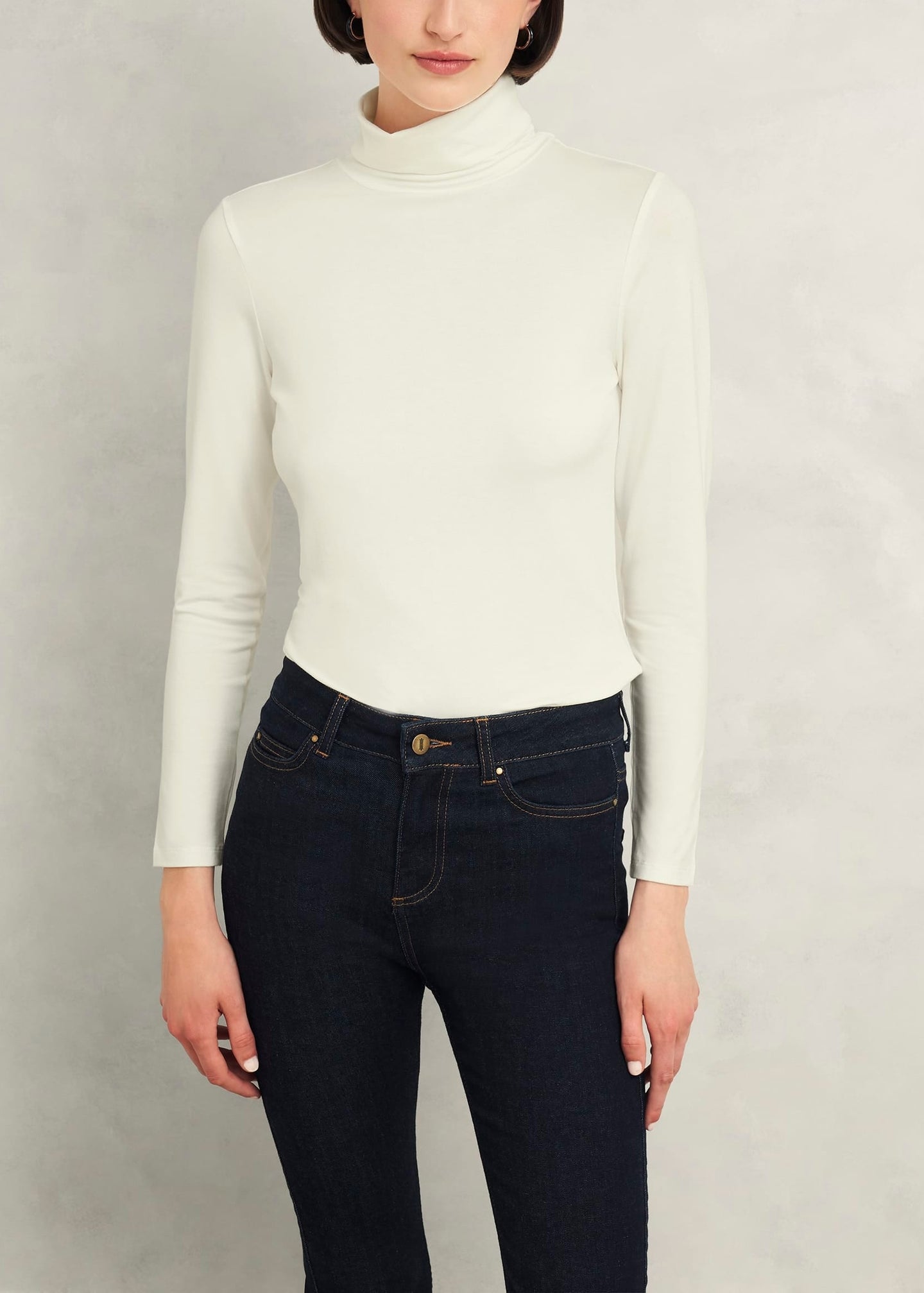 Mischa Roll Neck Top 0224/2070/3669l00 Hobbs-Ivory