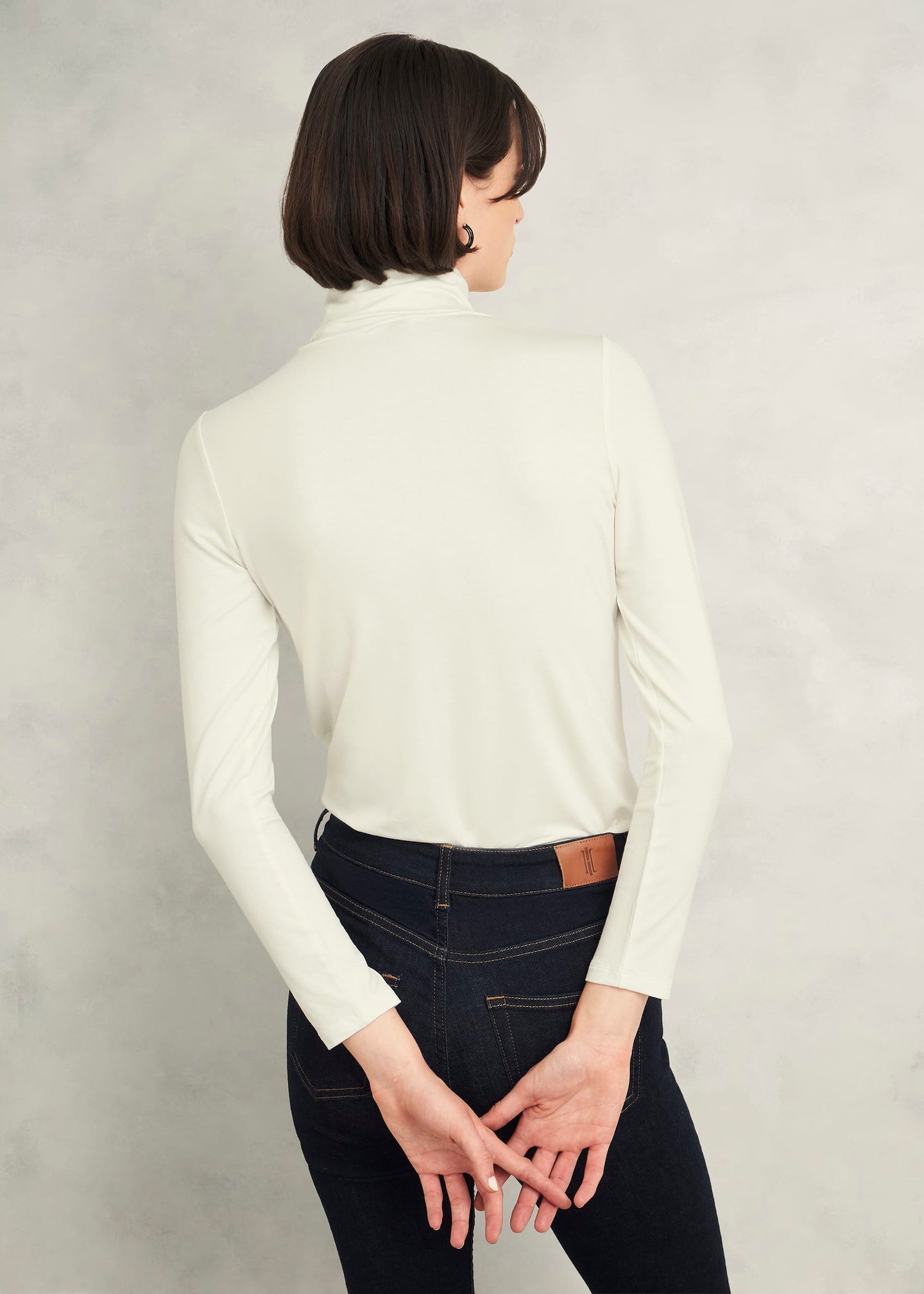 Mischa Roll Neck Top 0224/2070/3669l00 Hobbs-Ivory