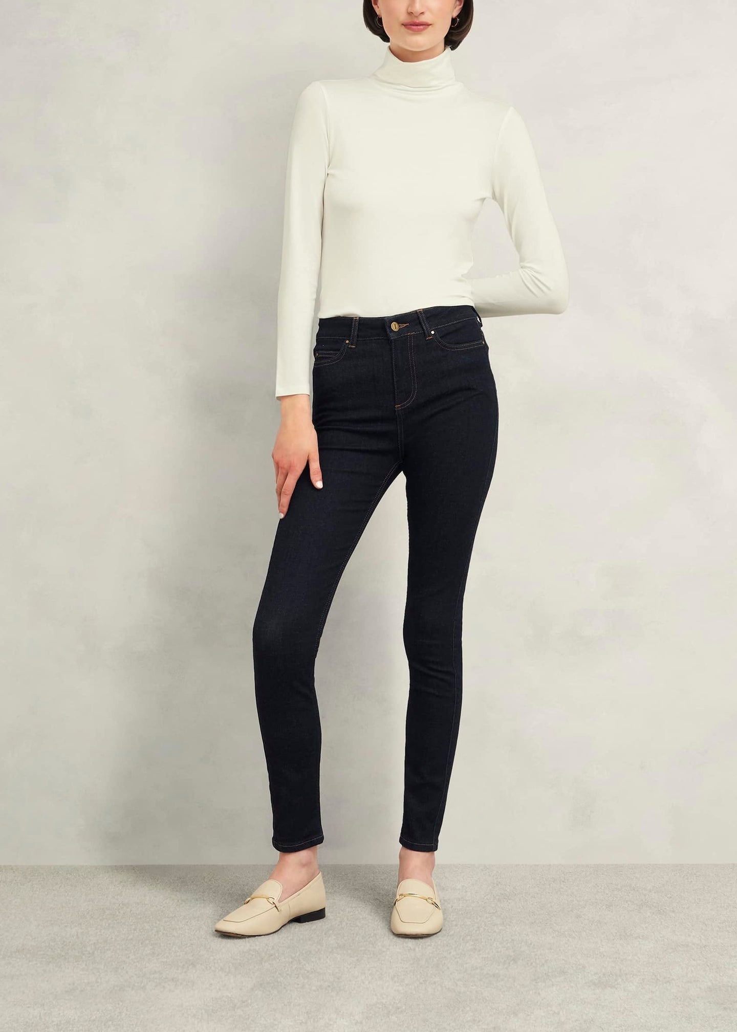 Mischa Roll Neck Top 0224/2070/3669l00 Hobbs-Ivory