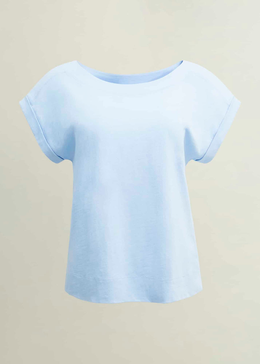 Alycia Slub T-shirt 0224/2767/1144l00 Pale-Blue