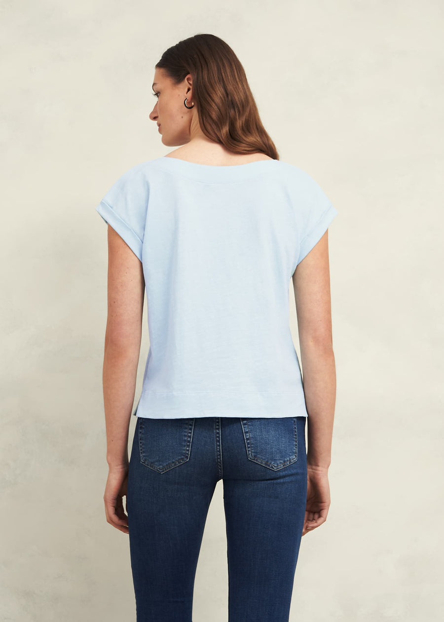 Alycia Slub T-shirt 0224/2767/1144l00 Pale-Blue