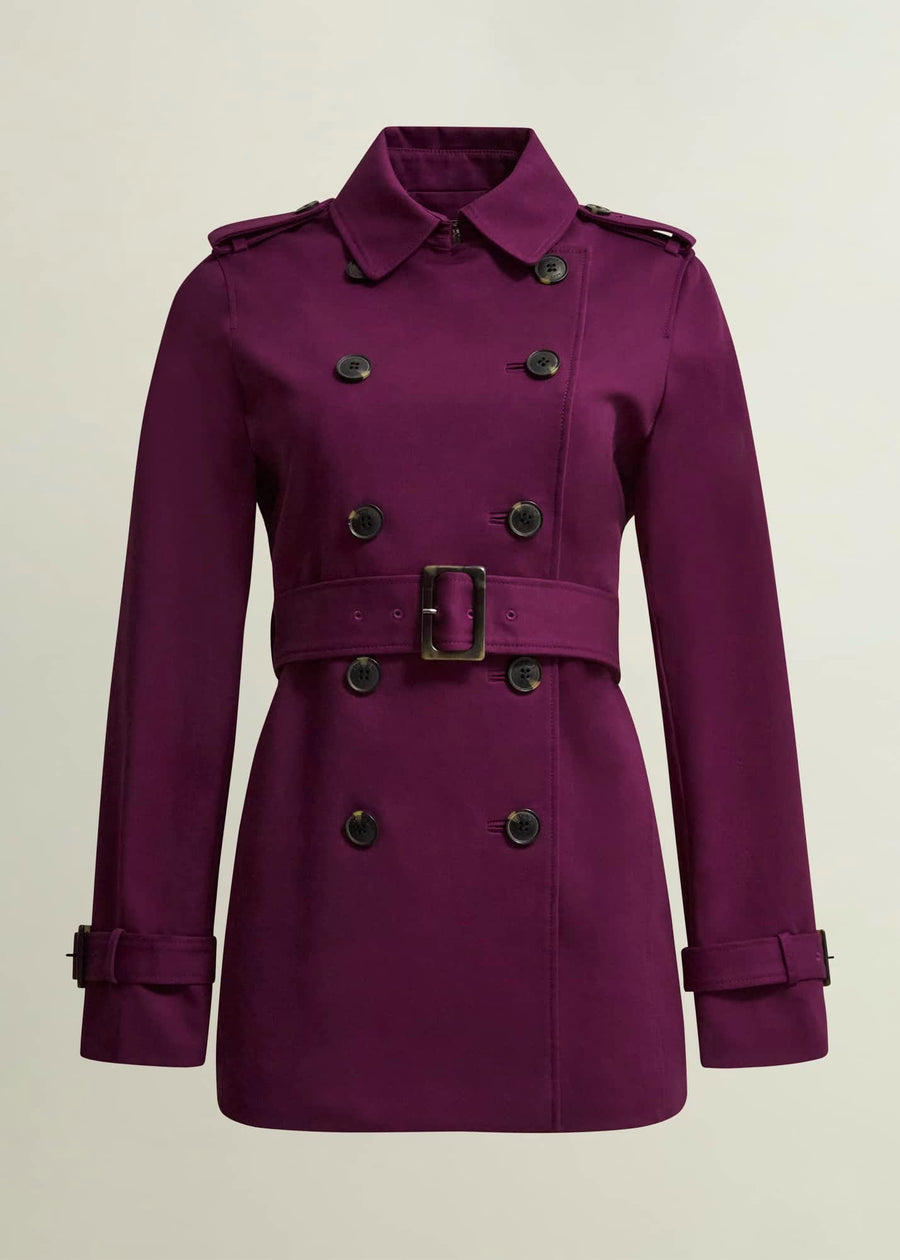 Adalee Trench 0224/3022/9057l00 Warm-Plum