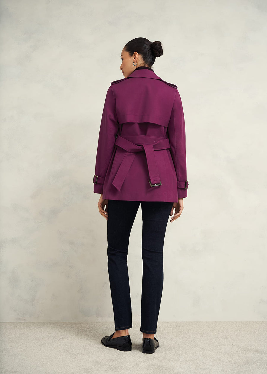 Adalee Trench 0224/3022/9057l00 Warm-Plum