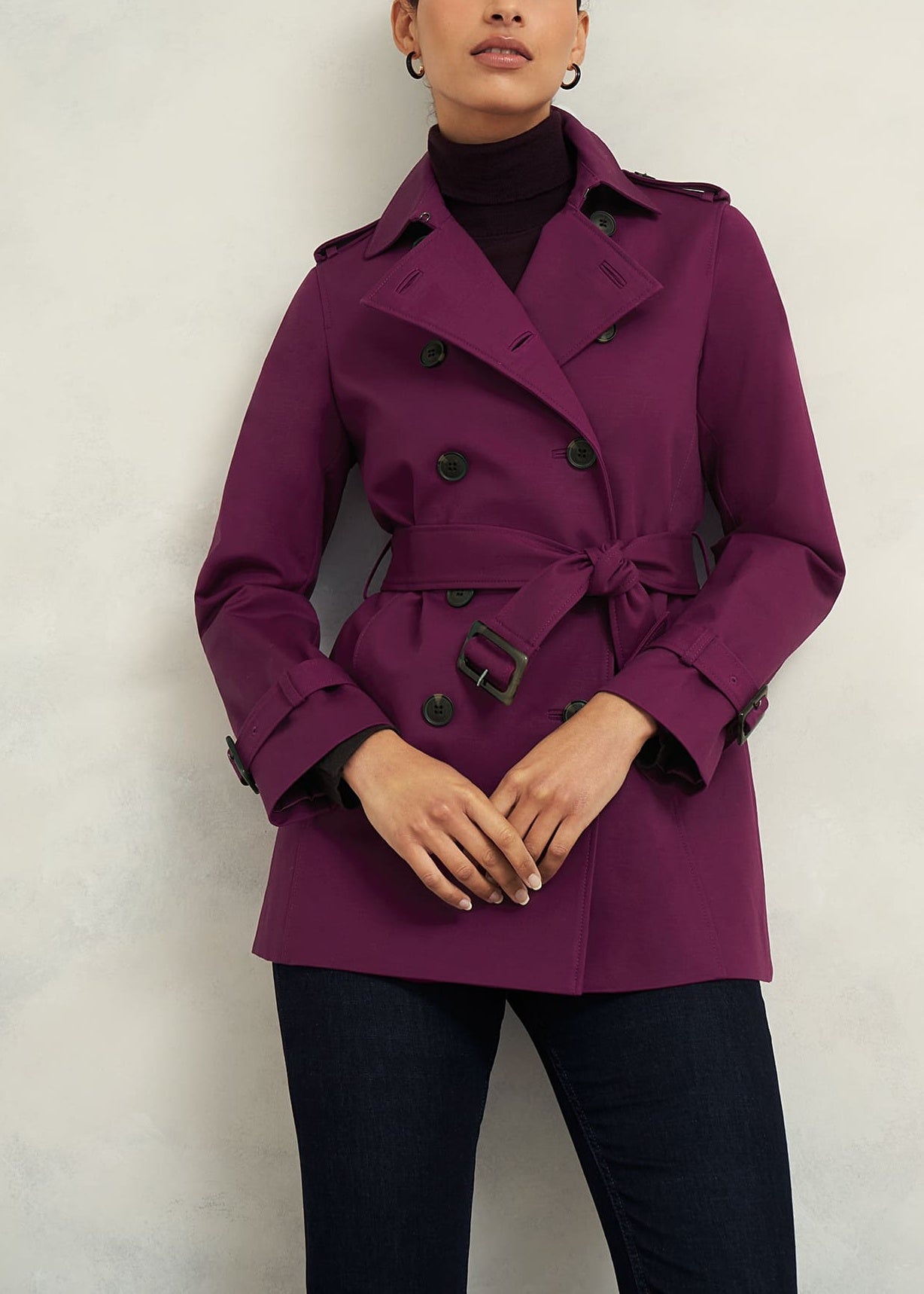 Adalee Trench 0224/3022/9057l00 Warm-Plum