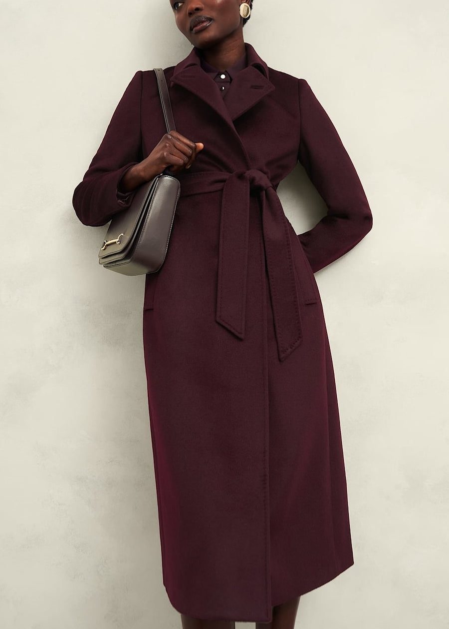 Livia Wool Coat 0224/3395/1049l00 Malbec-Purple