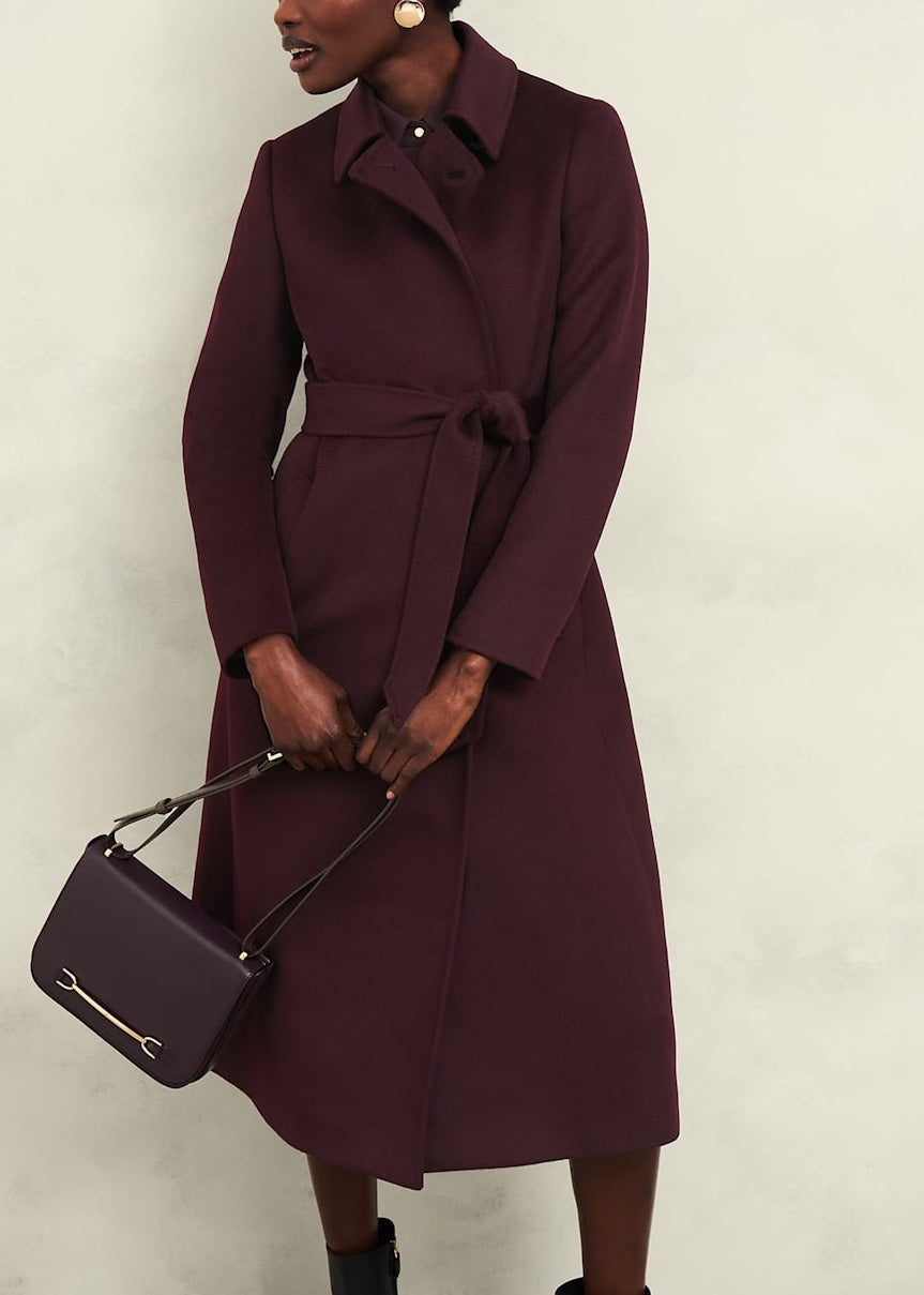 Livia Wool Coat 0224/3395/1049l00 Malbec-Purple