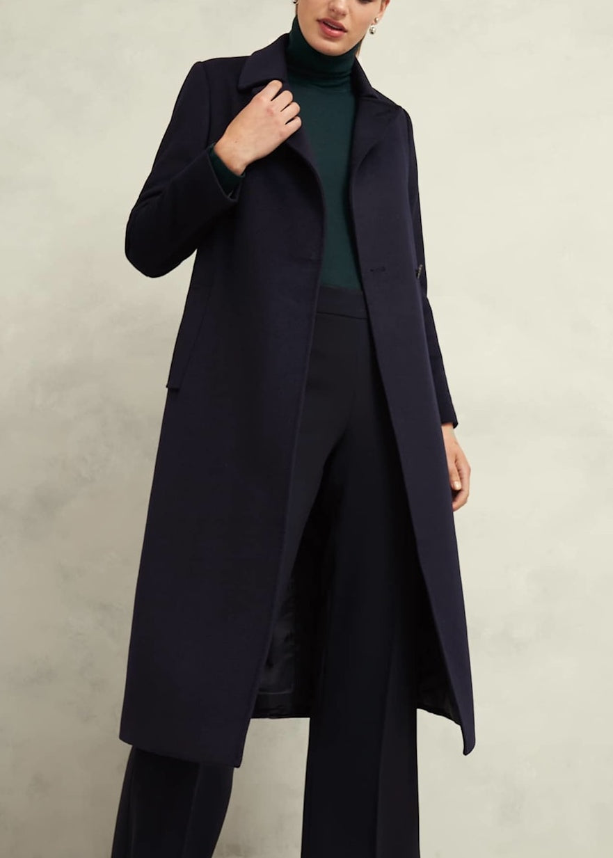 Livia Wool Coat 0224/3395/1049l00 Navy