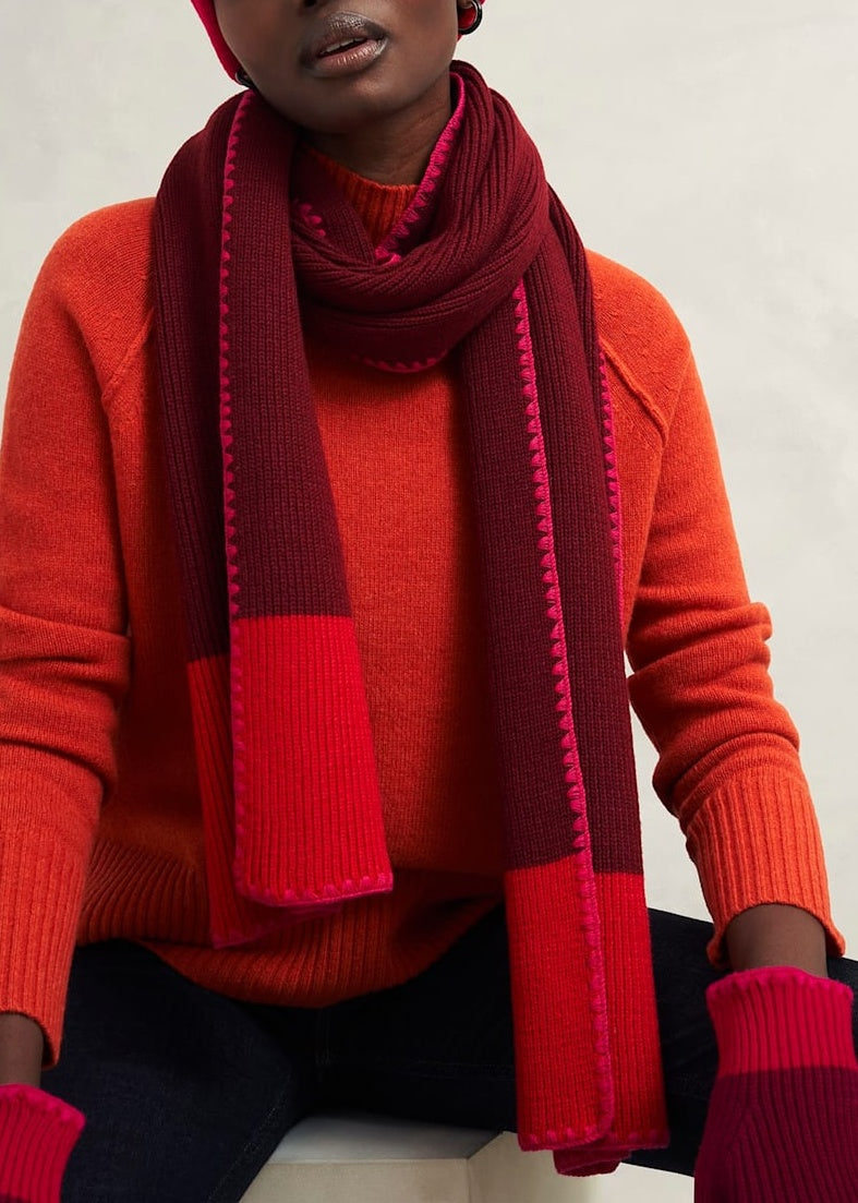 Esme Scarf 0224/4141/267400 Rhubarb-Red