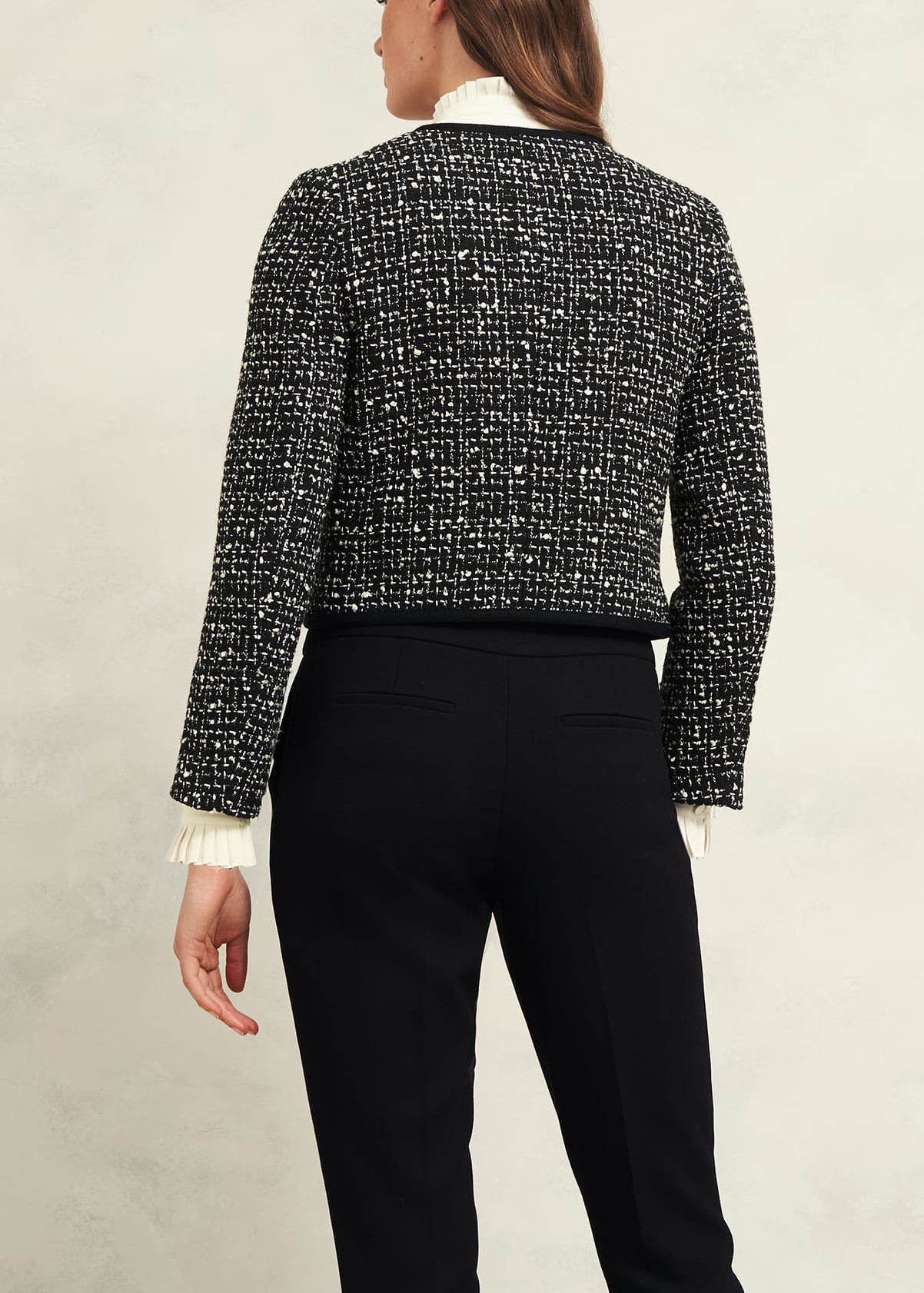 Emilia Tweed Jacket 0224/4998/9083l00 Black-Ivory