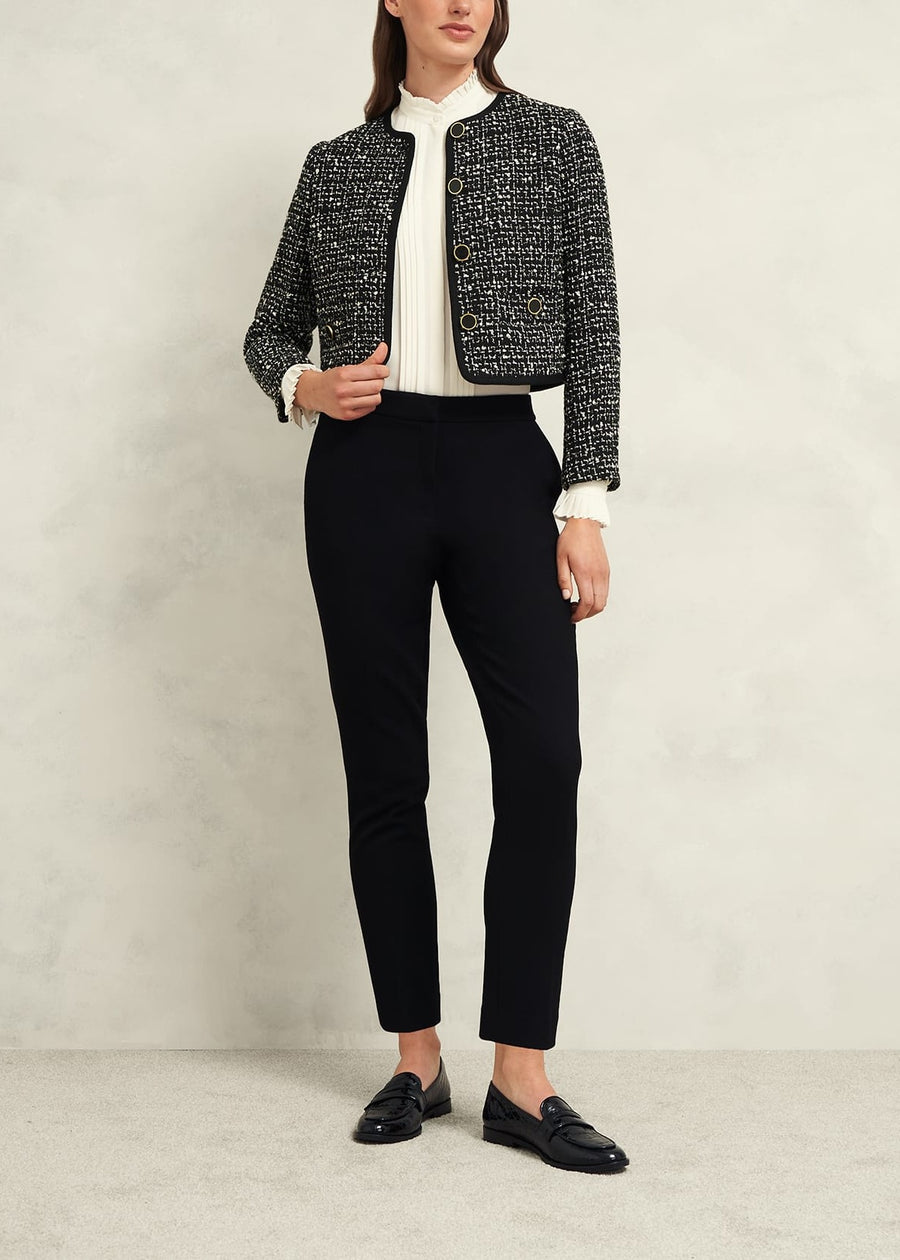 Emilia Tweed Jacket 0224/4998/9083l00 Black-Ivory