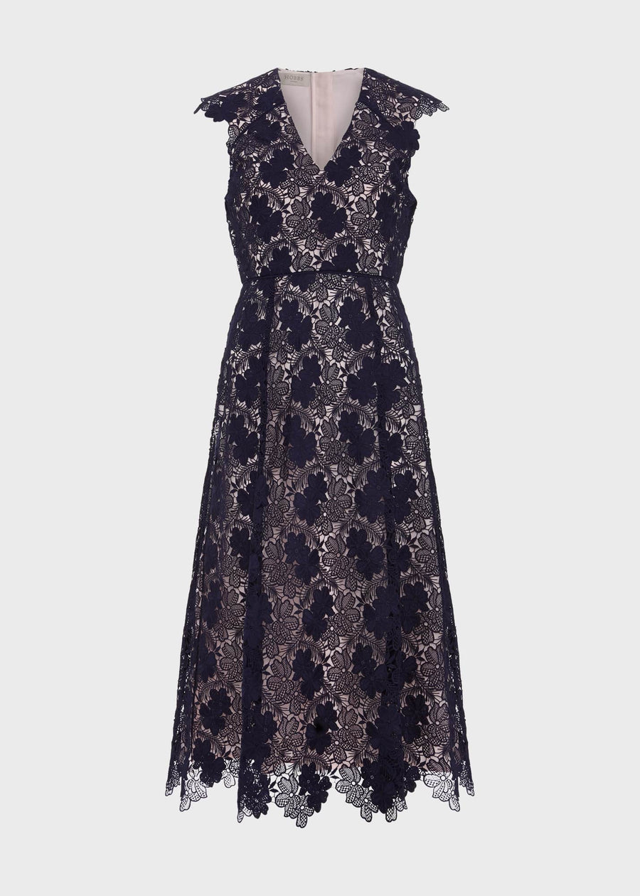 Hobbs vanessa dress navy hotsell