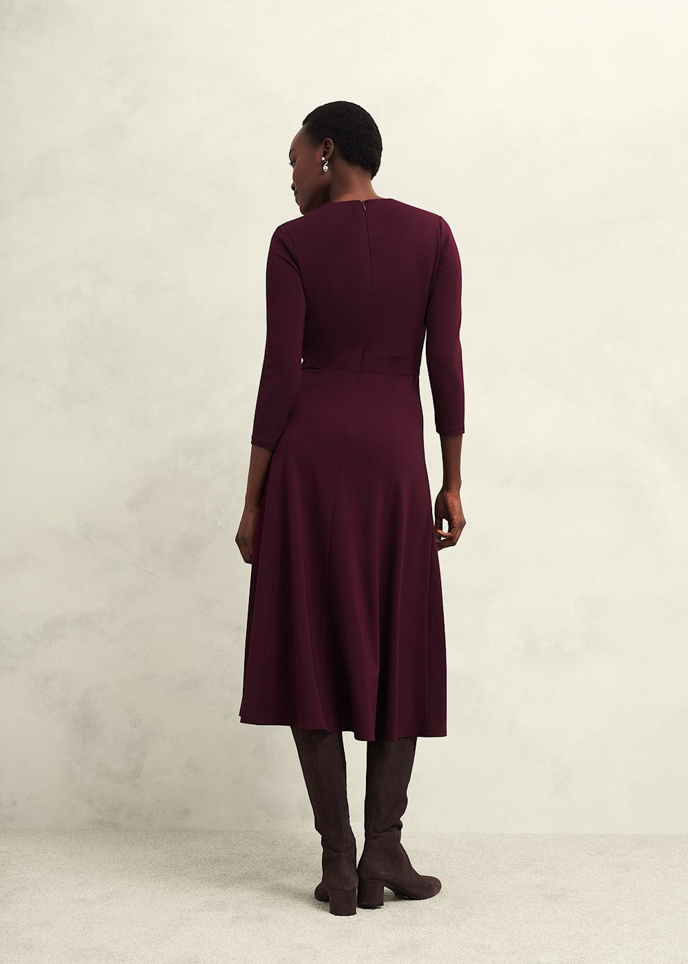 Mirabel Ponte Dress 0224/5510/1185l00 Warm-Plum