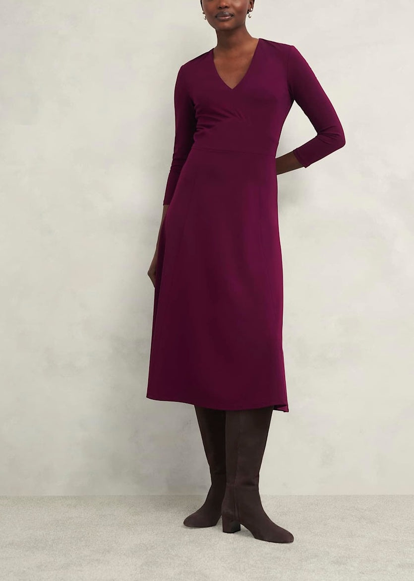 Petite Mirabel Dress 0224/5510/1185l04 Warm-Plum