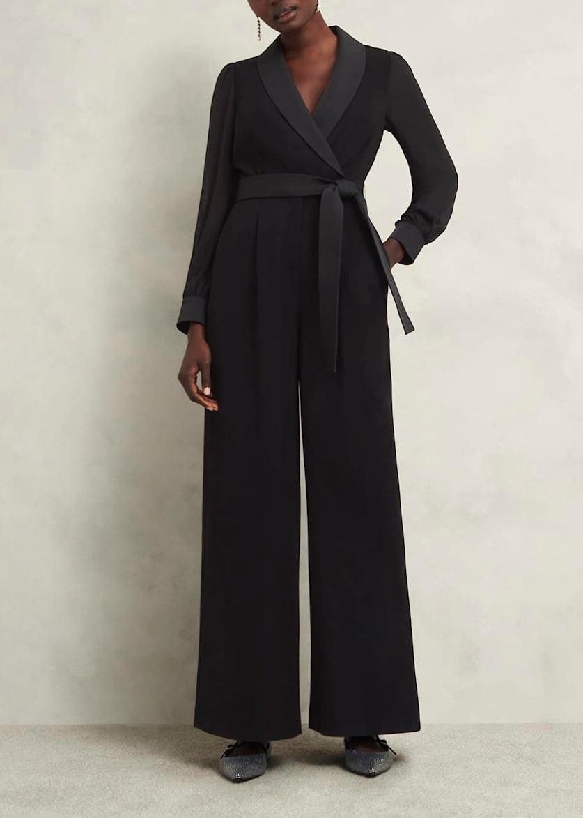 Maia Sleeved Jumpsuit 0224/5545/9045l00 Hobbs-Black