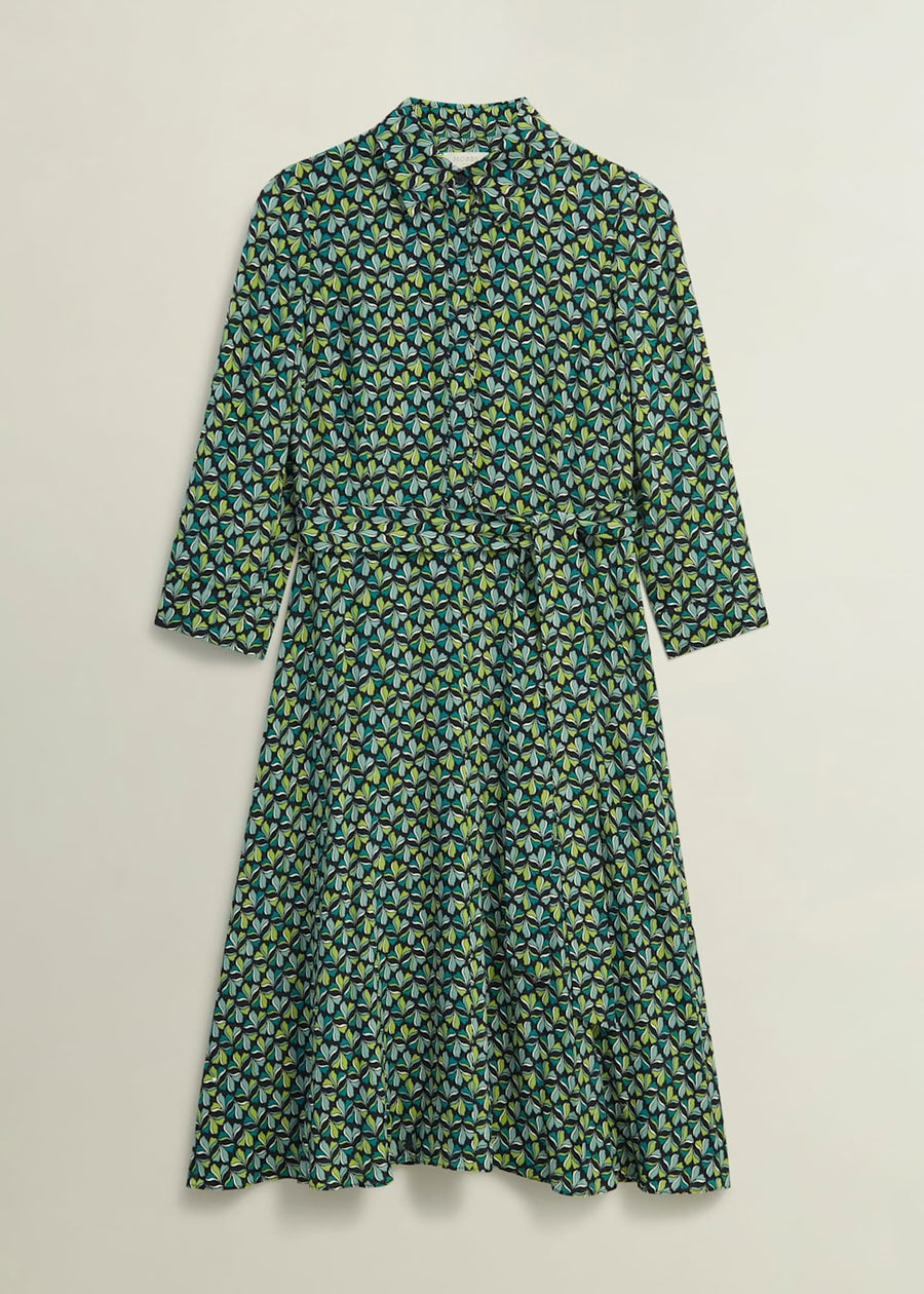 Petite Alex Dress 0224/5582/9021l04 Green-Multi