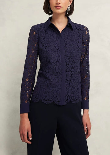 Claire Lace Shirt 0224/5595/9083l00 Midnight-Navy