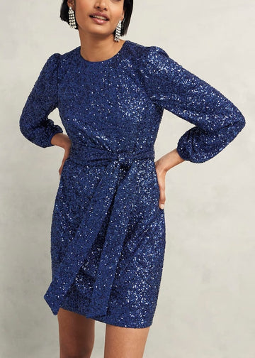 Bette Sequin Dress 0224/5985/9045l00 Riverside-Blue