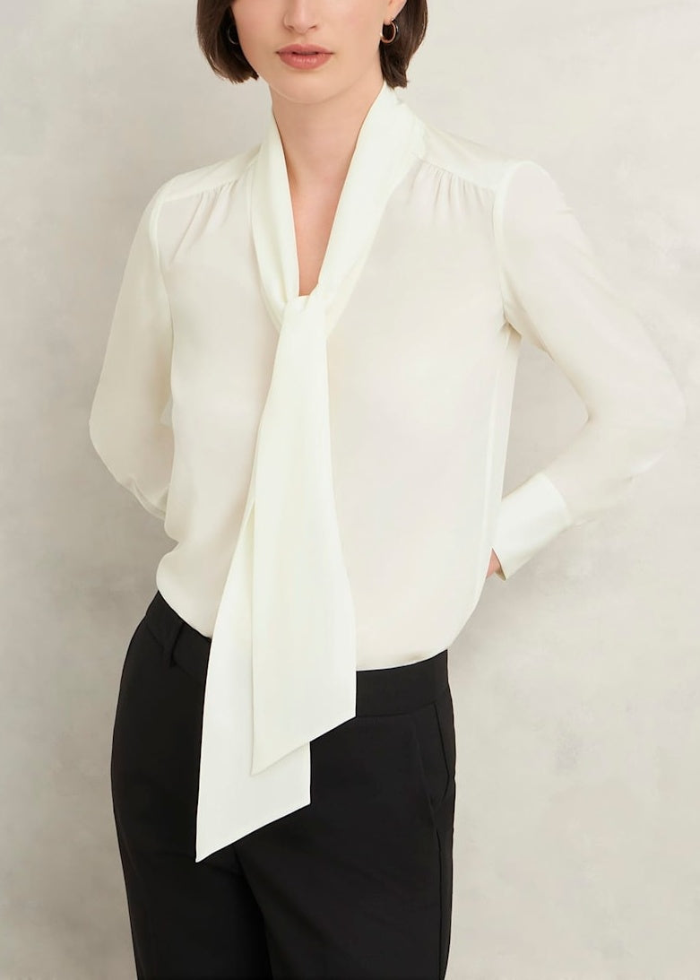 Mimi Silk Blouse 0224/6165/3642l00 Ivory