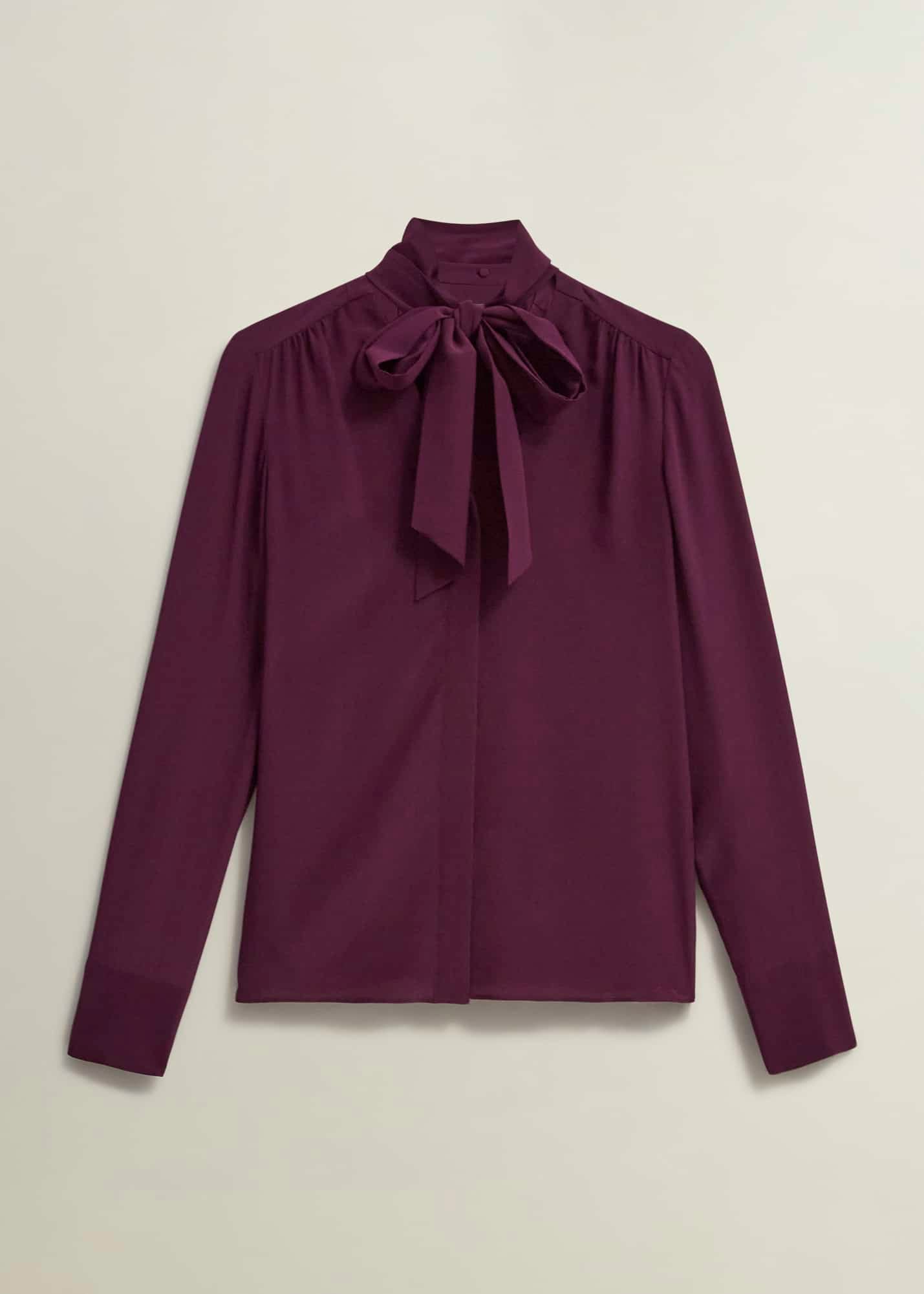 Mimi Silk Blouse 0224/6165/3642l00 Warm-Plum