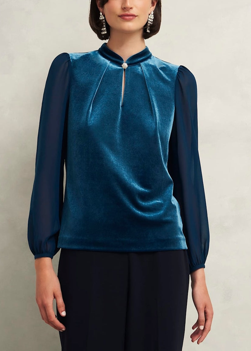 Rosalie Top 0224/6186/9845l00 Riverside-Blue