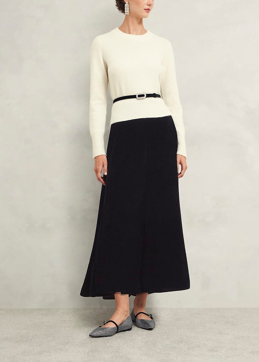 Charteris Velvet Skirt 0224/7507/9845l00 Black