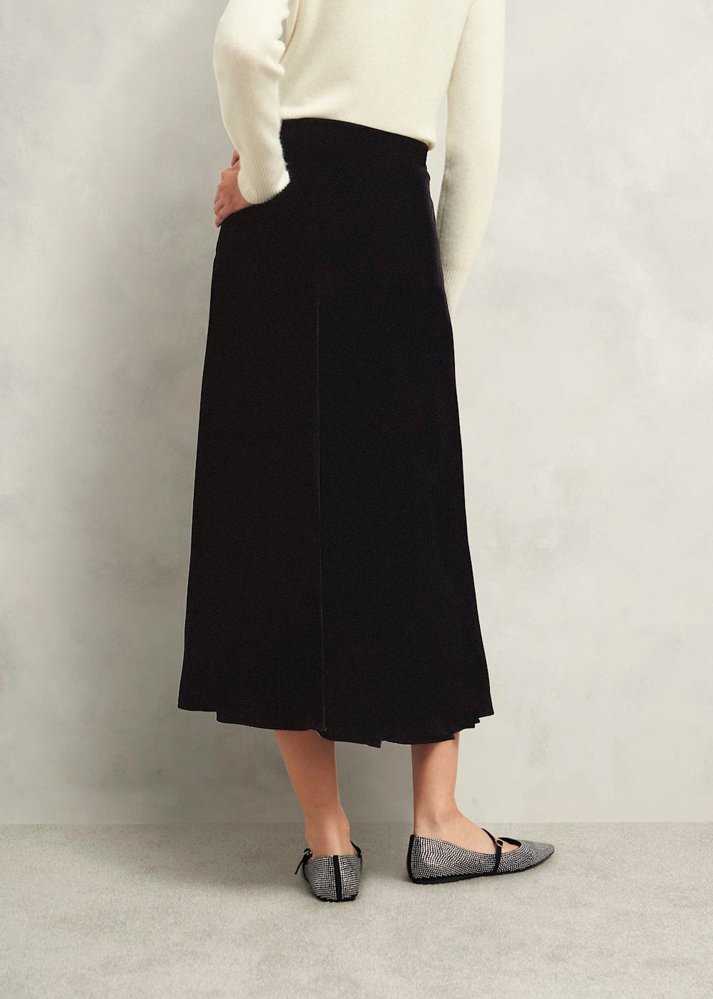 Charteris Velvet Skirt 0224/7507/9845l00 Black