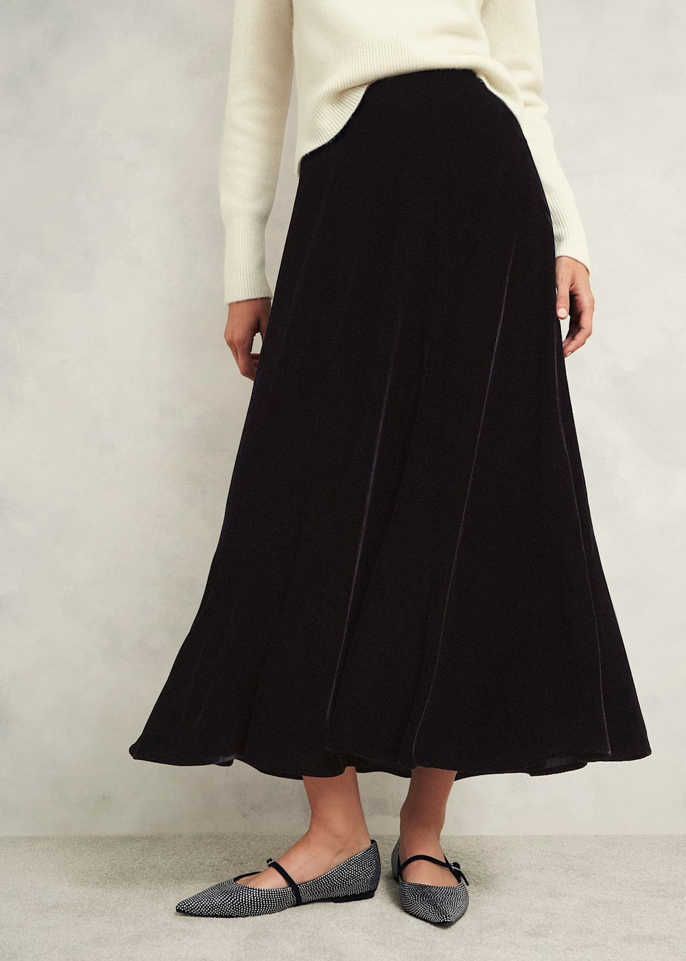 Charteris Velvet Skirt 0224/7507/9845l00 Black