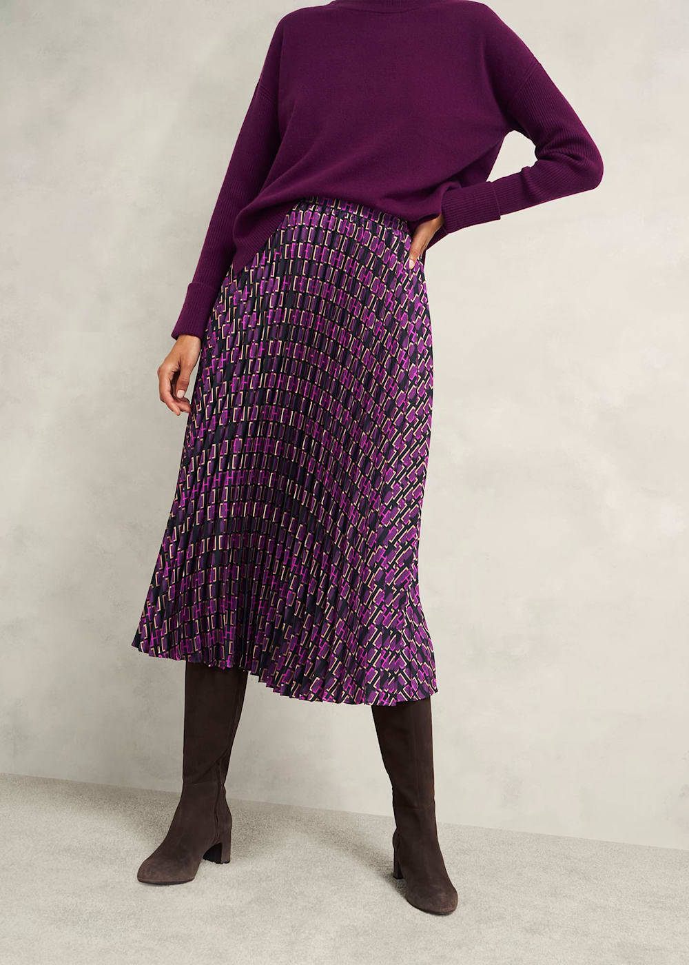 Kayla Skirt 0224/7521/9045l00 Purple-Multi