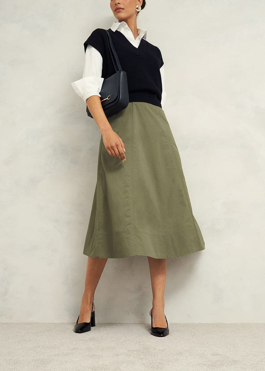 Avril Skirt 0224/7669/1144l00 Sage-Green