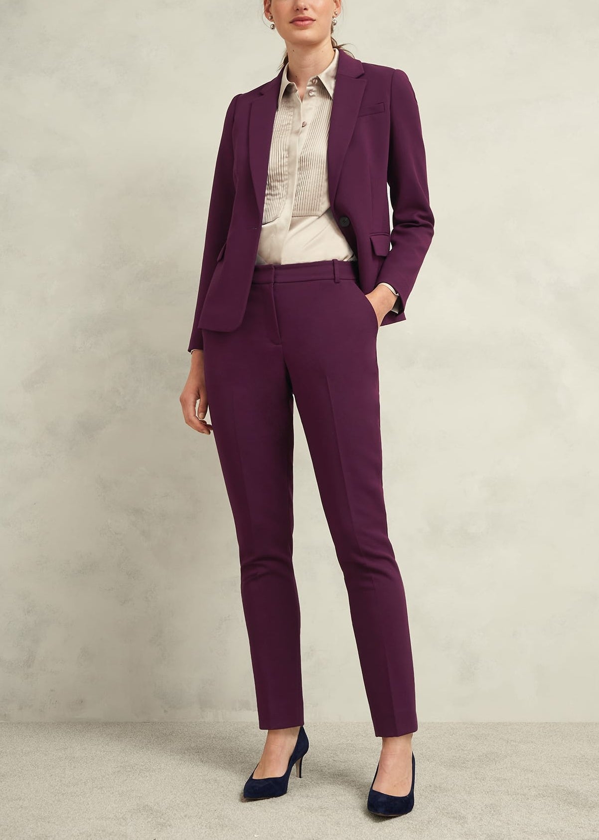 Petite Sami Trouser 0224/8104/7829l04 Warm-Plum