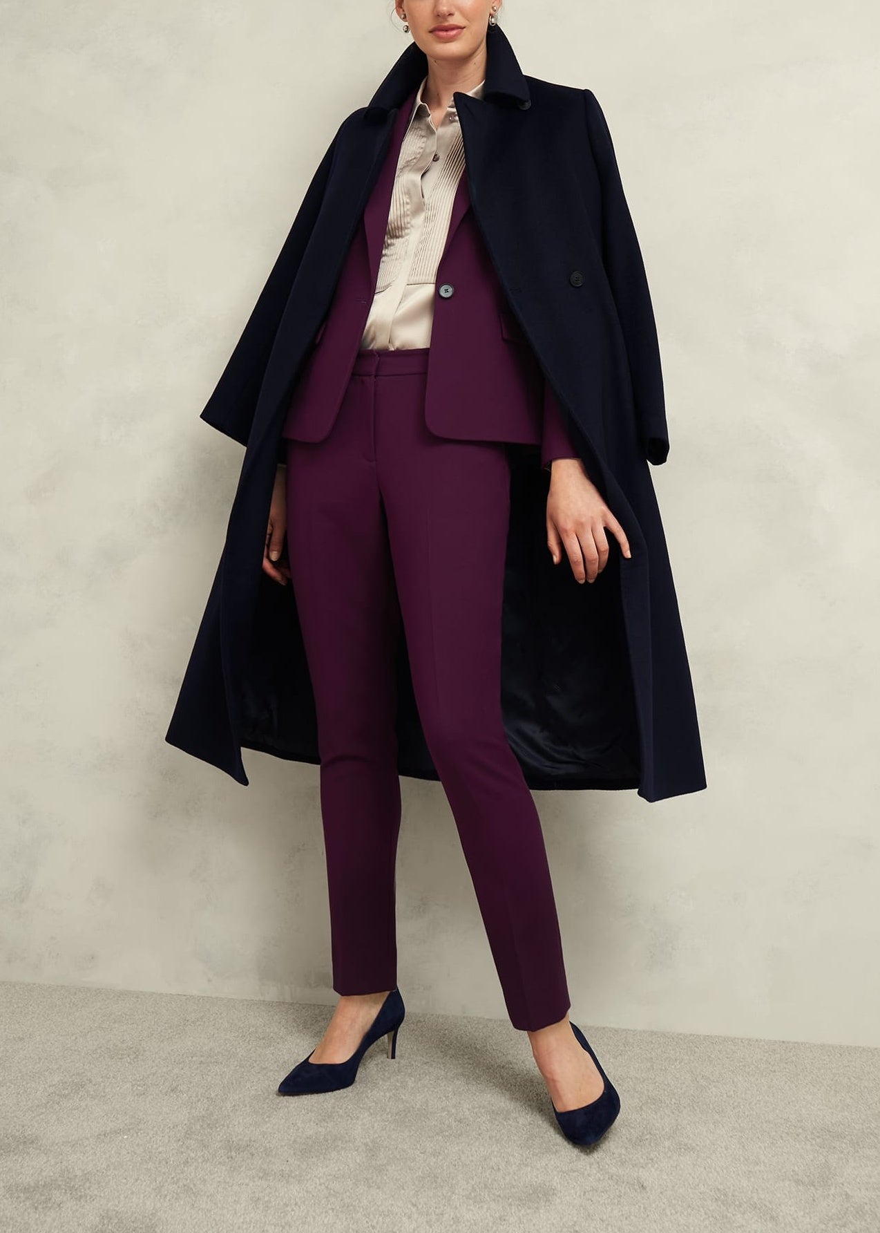 Petite Sami Trouser 0224/8104/7829l04 Warm-Plum