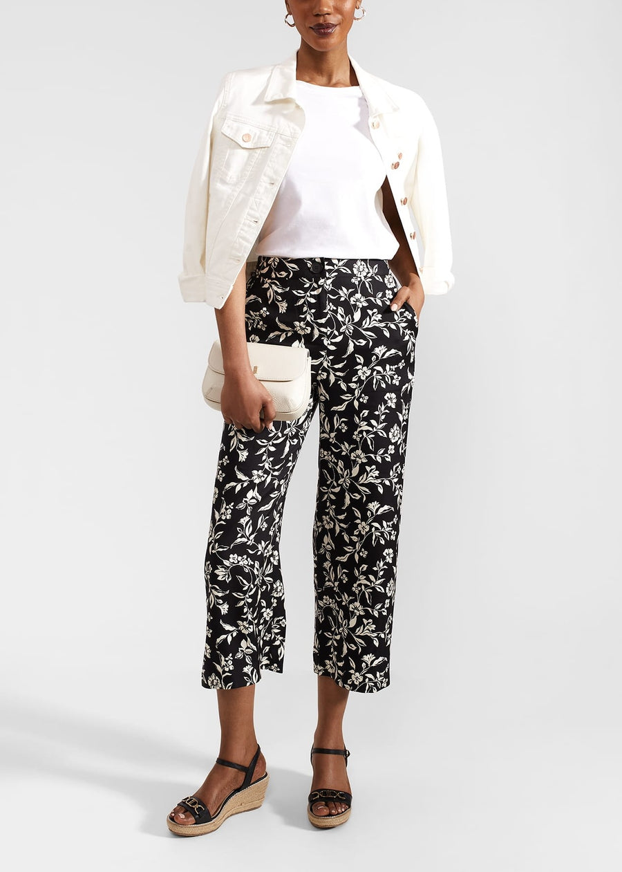 Eve Crop Trouser 0224/8592/9021l00 Black-Cream