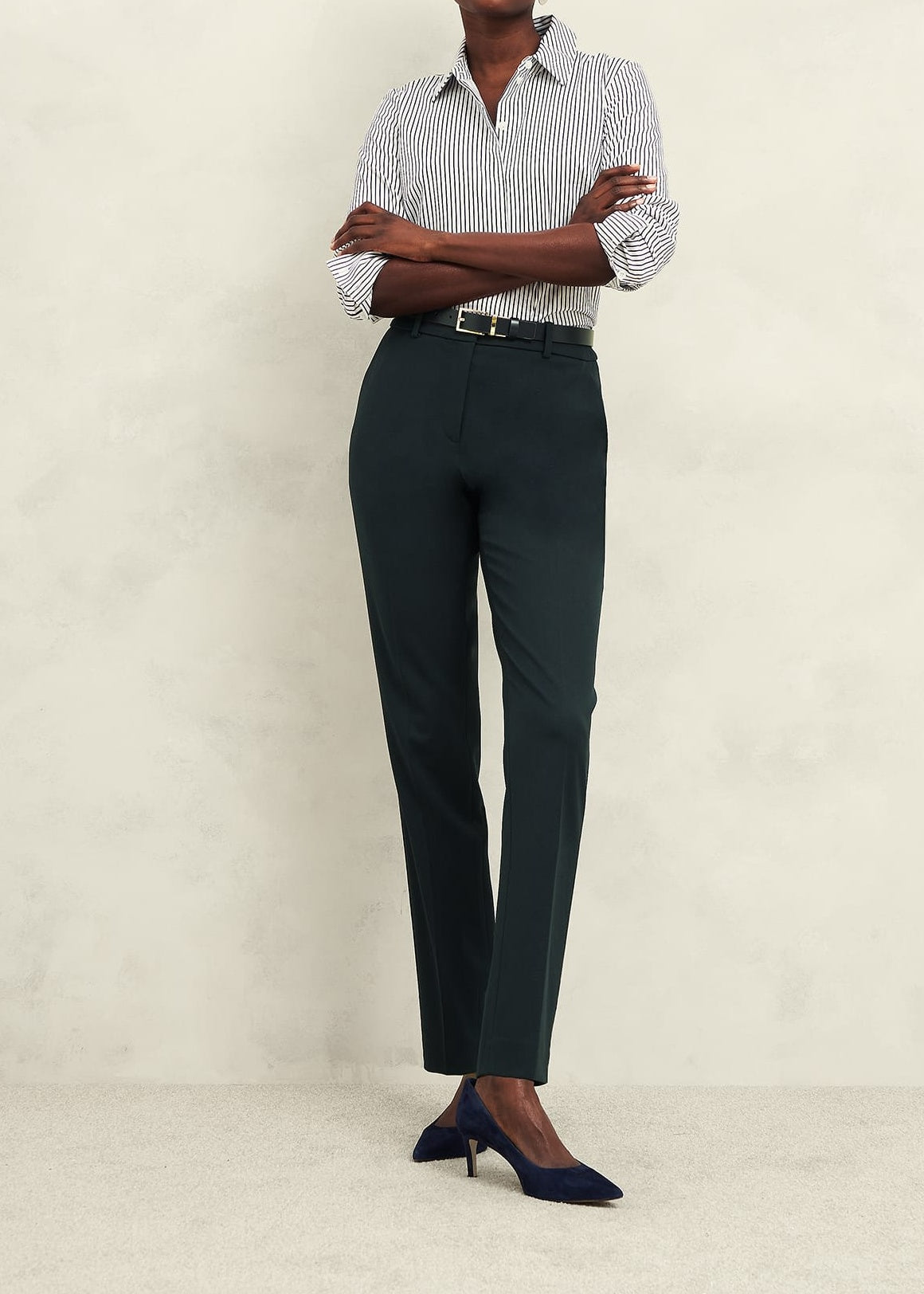 Linda Tapered Trouser 0224/8618/9845l00 Deep-Pine-Green