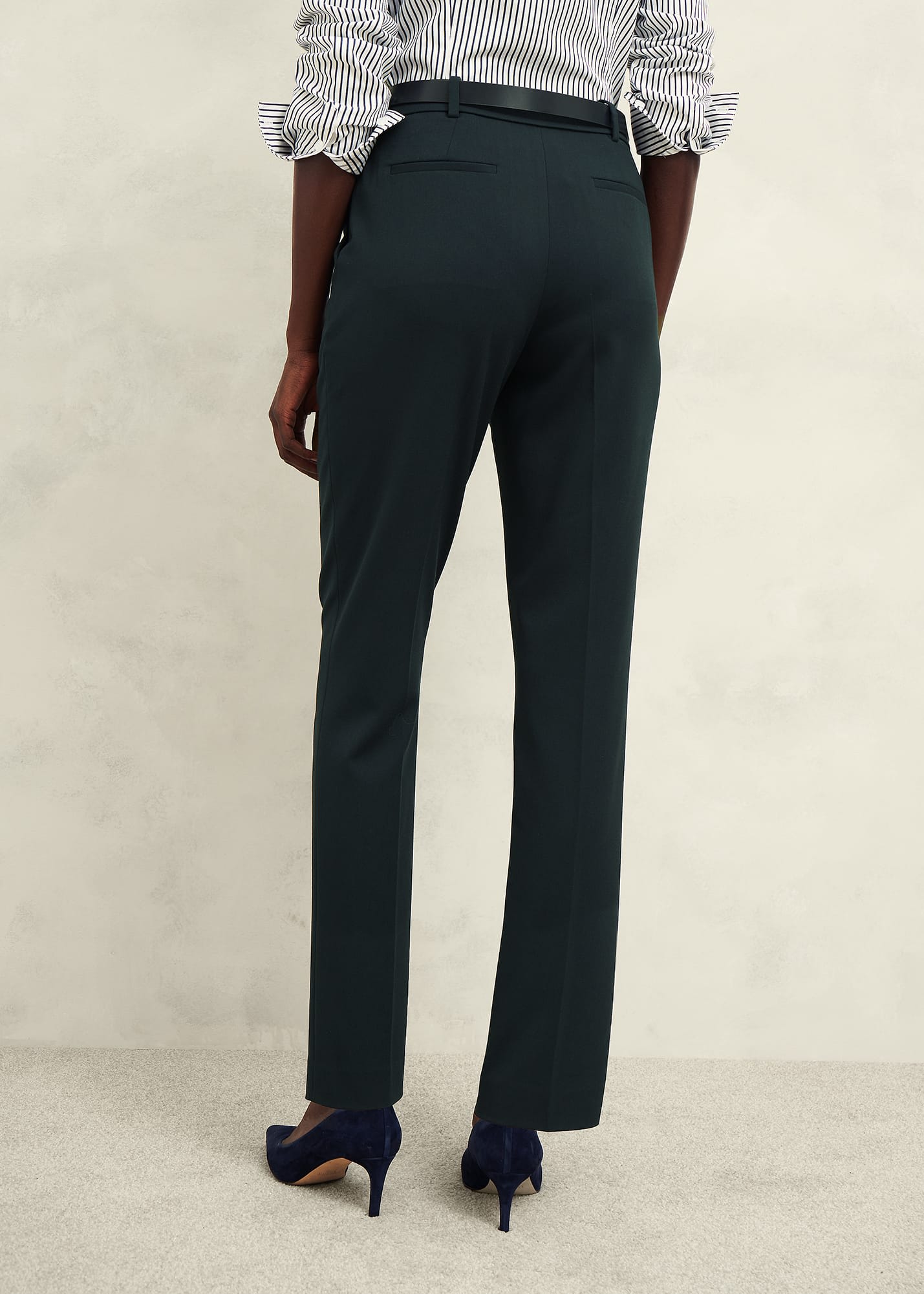 Linda Tapered Trouser 0224/8618/9845l00 Deep-Pine-Green