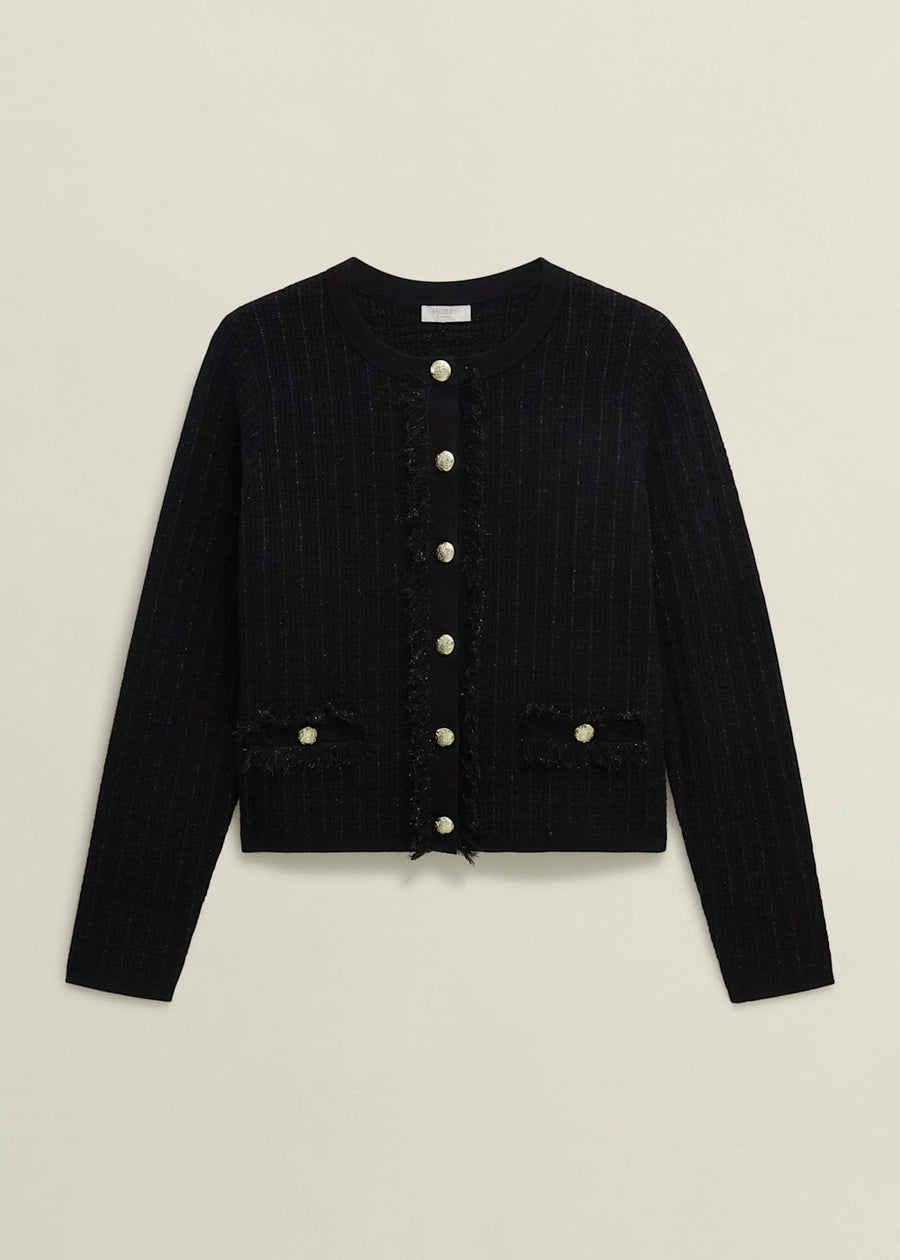 Sairey Knitted Jacket 0224/9359/1185l00 Black