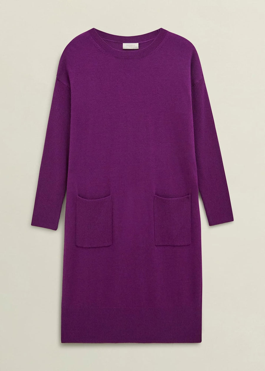 Devora Knitted Dress 0224/9441/9044l00 Vibrant-Purple