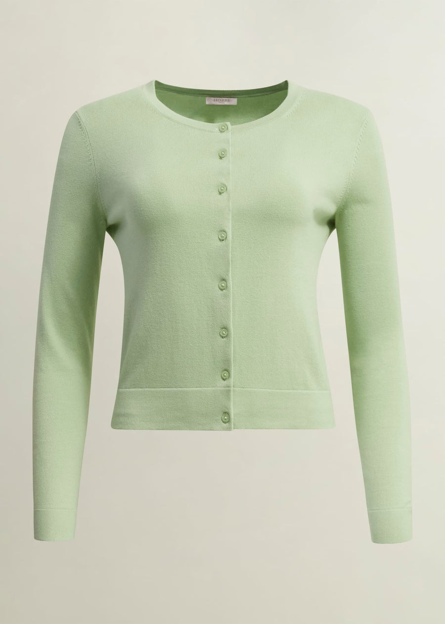 Michelle Cardigan 0224/9657/1144l00 Soft-Sage-Green