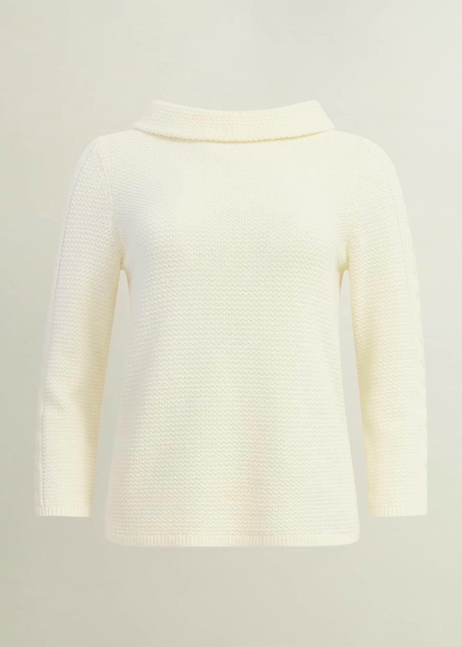 Camilla Cable Jumper 0224/9748/1144l00 Warm-Ivory