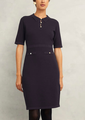 Niamh Knitted Dress 0224/9749/1185l00 Hobbs-Navy