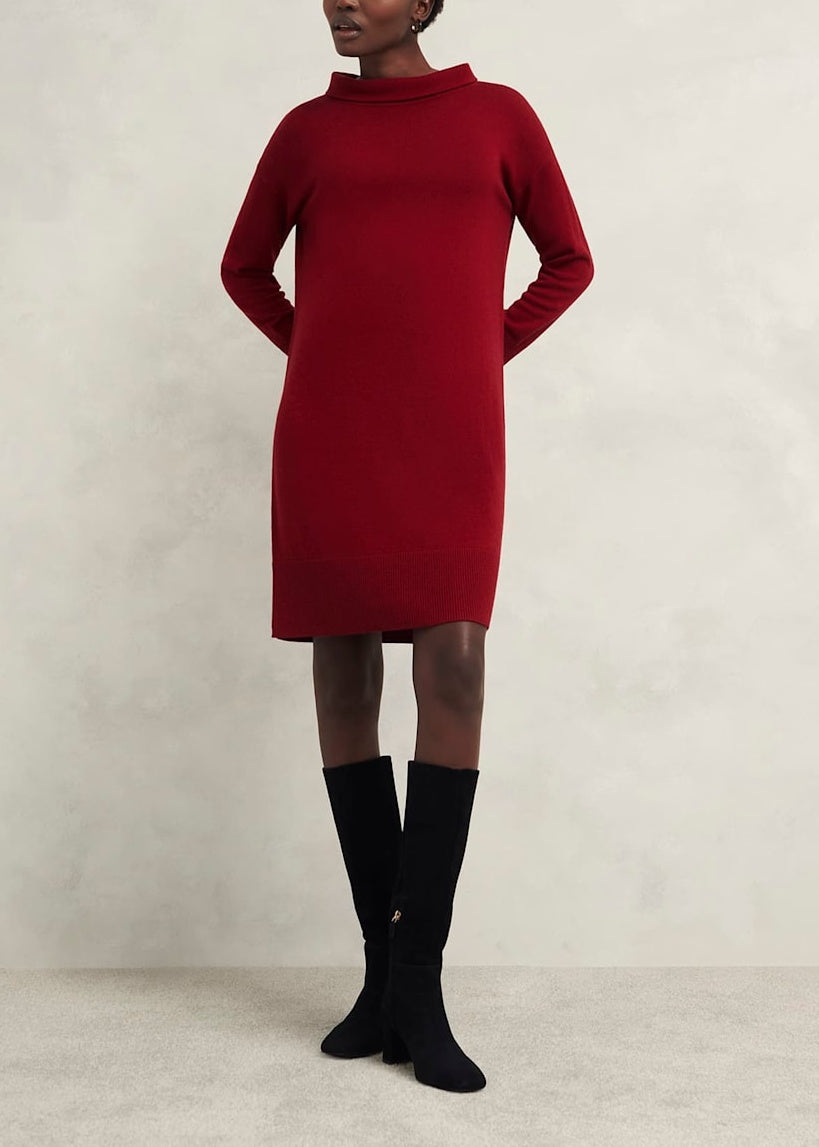 Audrey Knitted Dress 0224/9773/9044l00 Rhubarb-Red