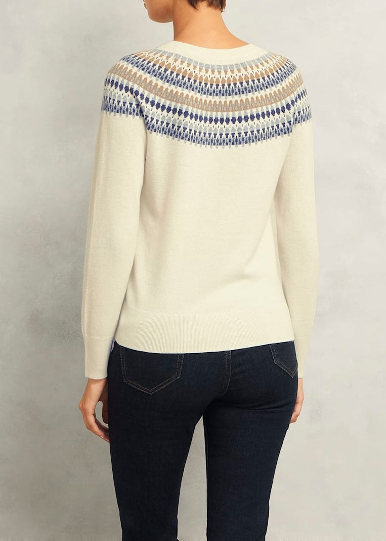 Greta Fairisle Jumper 0224/9790/9044l00 Ivory-Multi