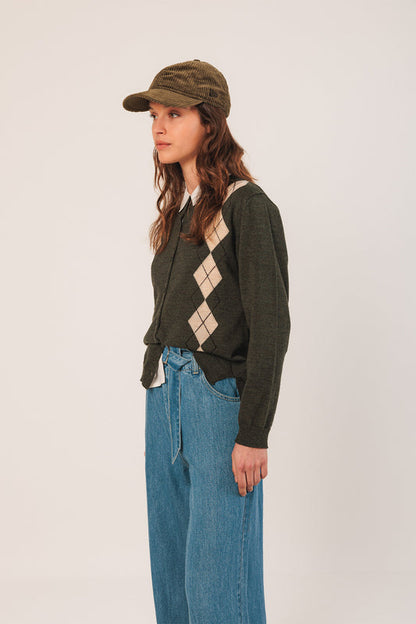 Cardigan Ax516 Oliva