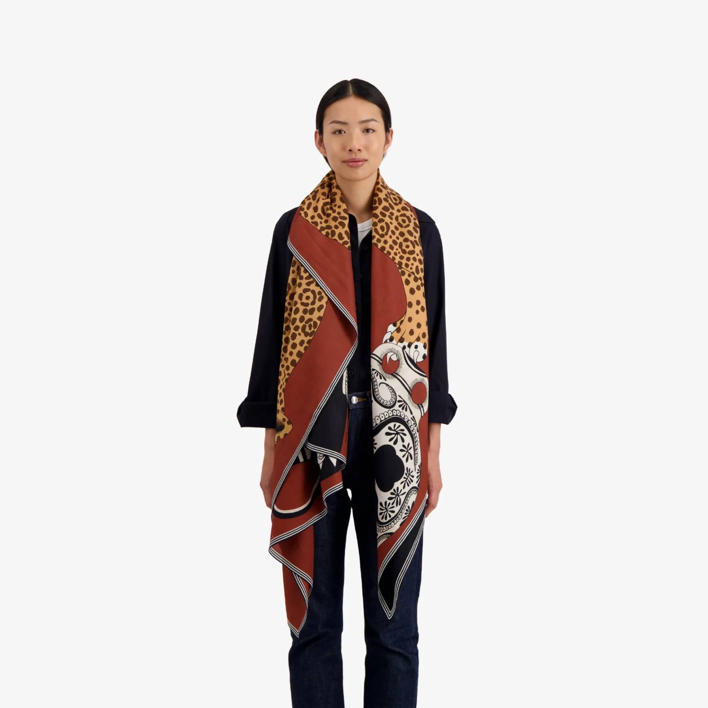 Scarf Et19my47 Terracotta