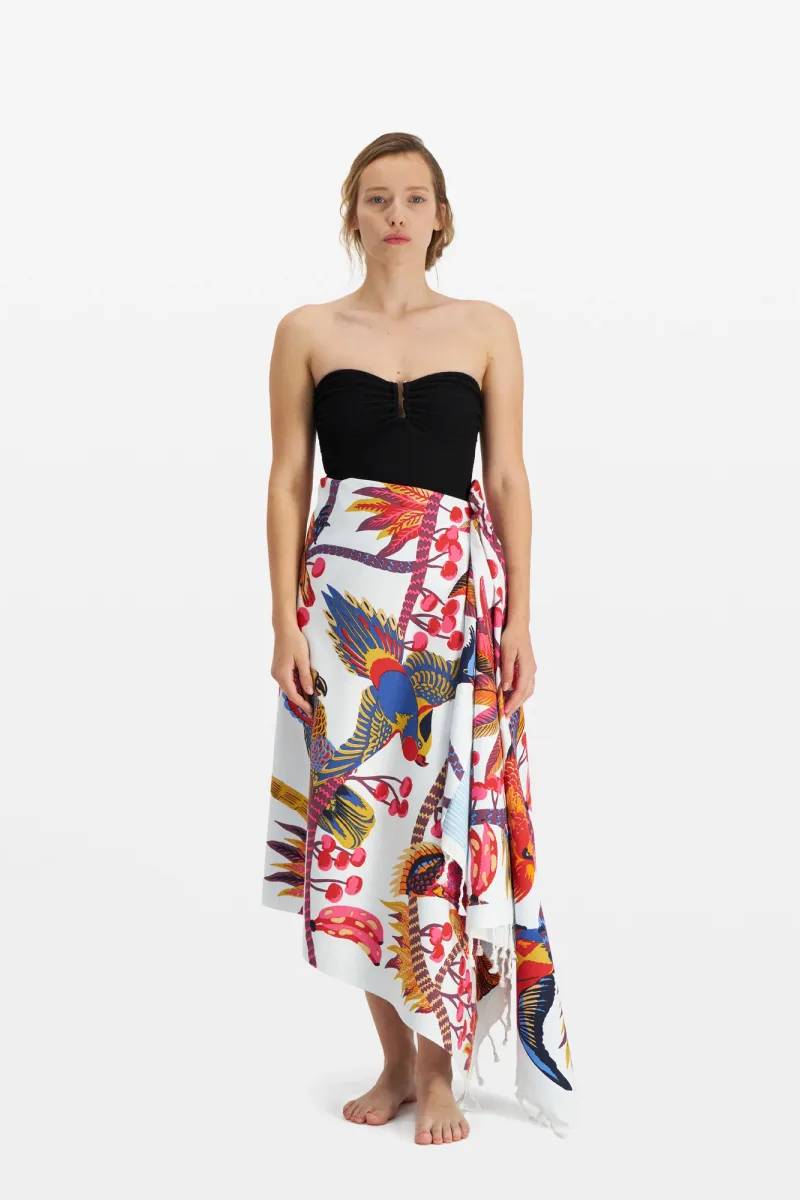 Scarf Fo17cer00 White-Blanc