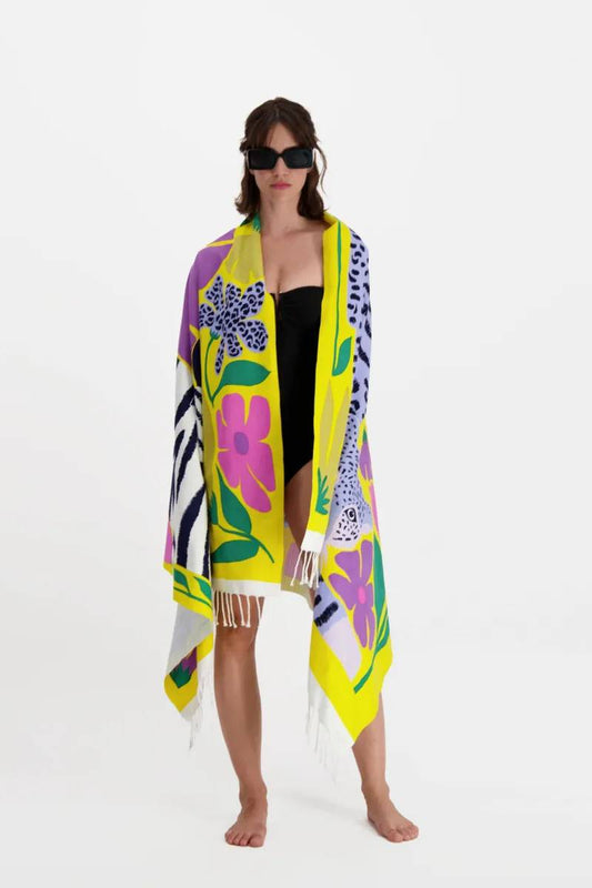 Scarf Fo17fol09 Yellow-Jaune