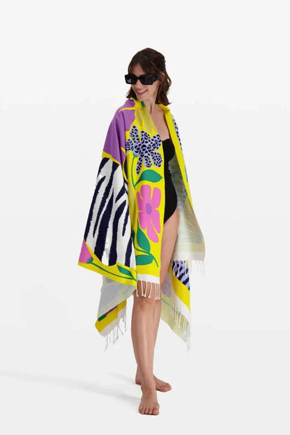 Scarf Fo17fol09 Yellow-Jaune