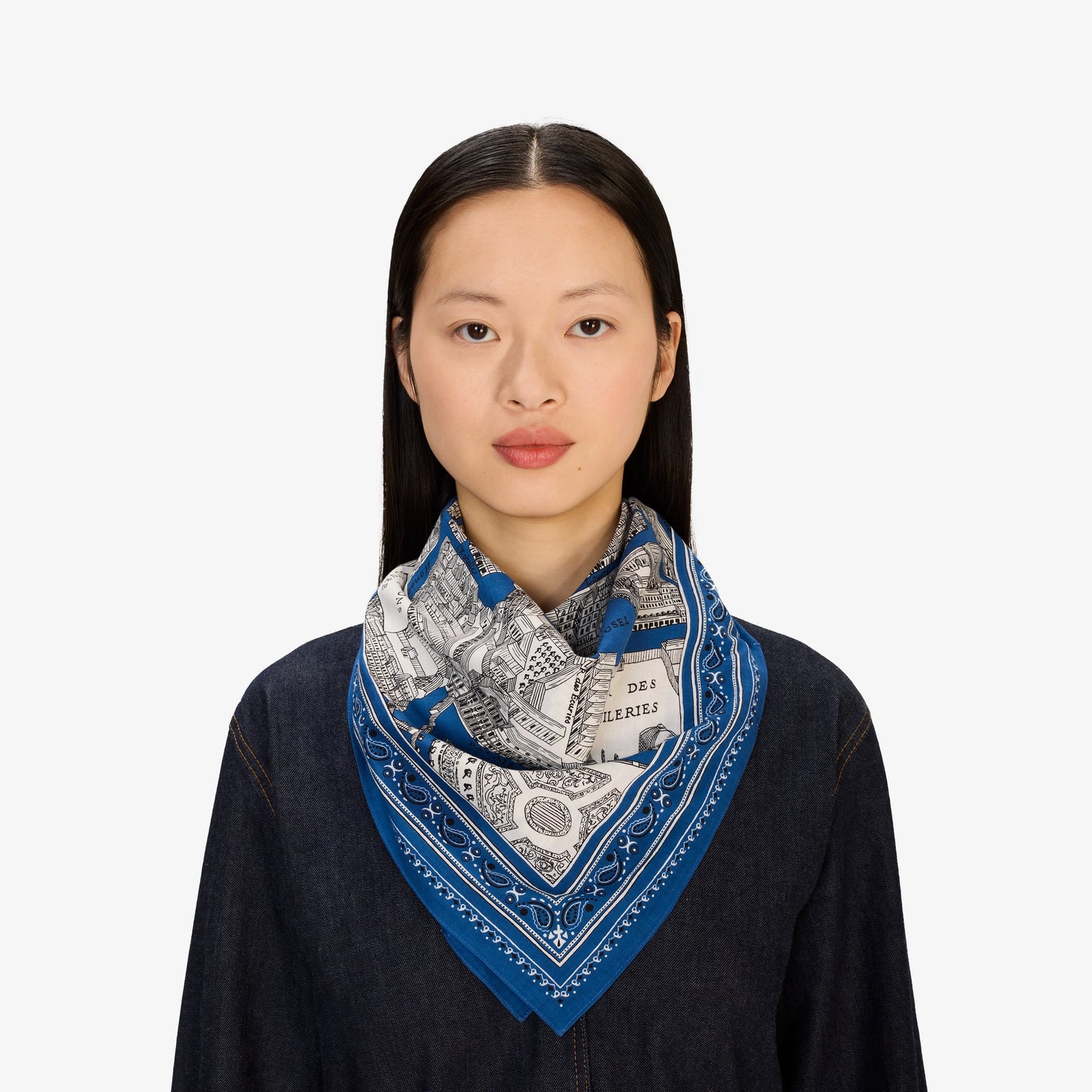 Scarf Ca22lou04 Blue