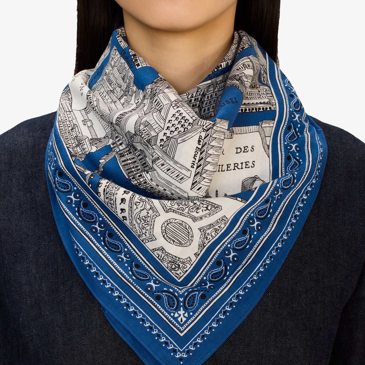 Scarf Ca22lou04 Blue